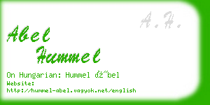 abel hummel business card